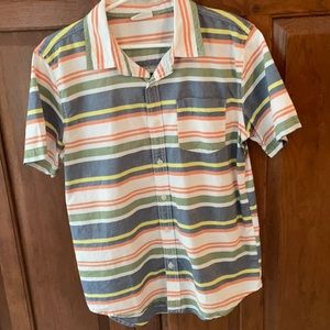 Boys Stripe Button-Down Sz 14